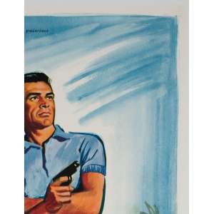Dr No Original French James Bond Film Poster, Boris Grinsson, 1963