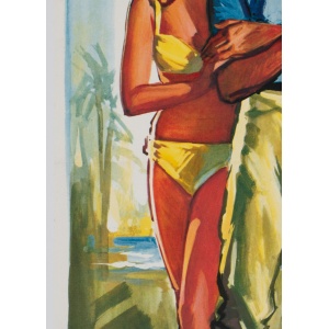Dr No Original French James Bond Film Poster, Boris Grinsson, 1963