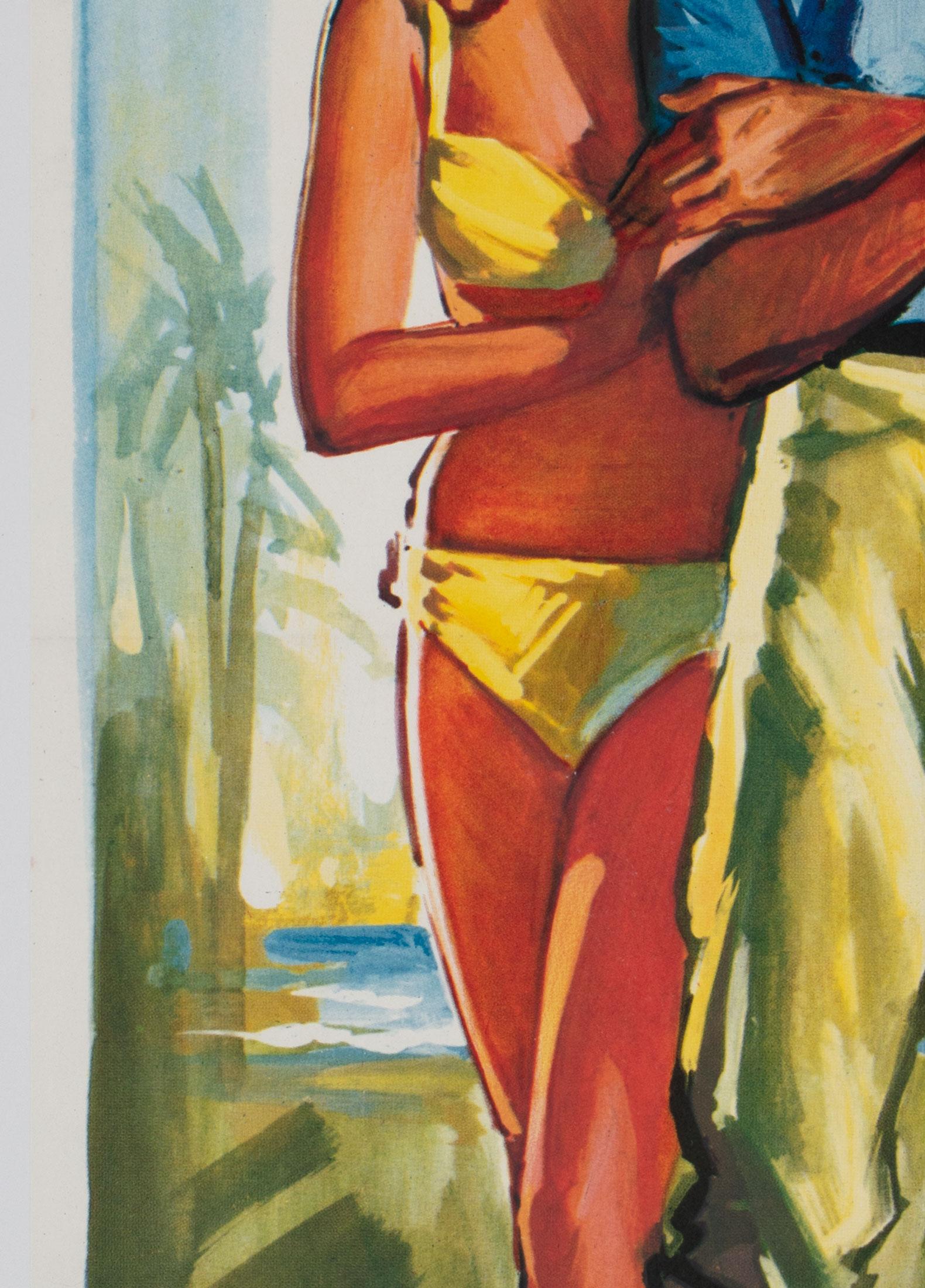 Dr No Original French James Bond Film Poster, Boris Grinsson, 1963