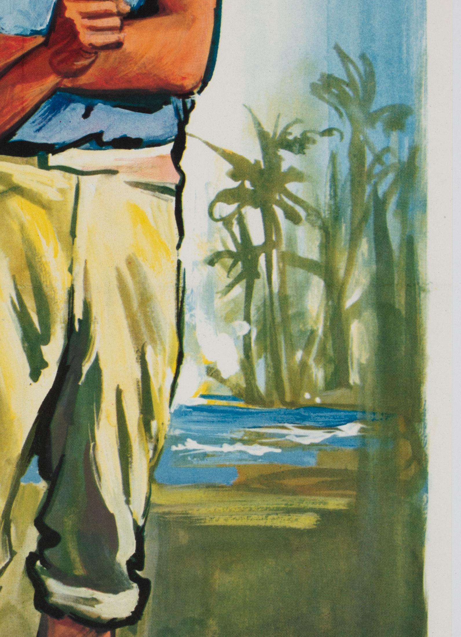 Dr No Original French James Bond Film Poster, Boris Grinsson, 1963