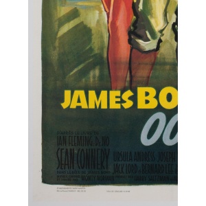 Dr No Original French James Bond Film Poster, Boris Grinsson, 1963