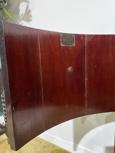 Edwardian Mahogany Inlaid Demi Lune Sideboard
