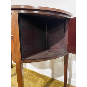 Edwardian Mahogany Inlaid Demi Lune Sideboard