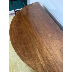 Edwardian Mahogany Inlaid Demi Lune Sideboard