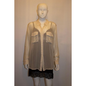 Equipment Ivory Silk Shirt
