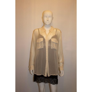 Equipment Ivory Silk Shirt