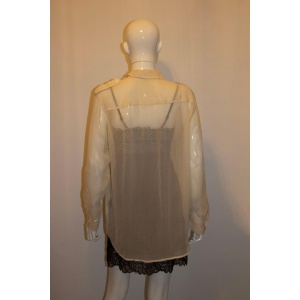 Equipment Ivory Silk Shirt