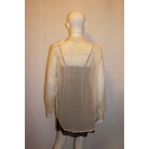 Equipment Ivory Silk Shirt