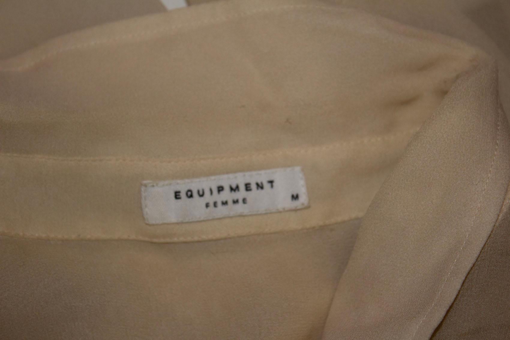 Equipment Ivory Silk Shirt