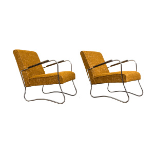 Pair Of Mid Century Armchairs From Fabryka Mebli Wschód Zadziele, 1950s