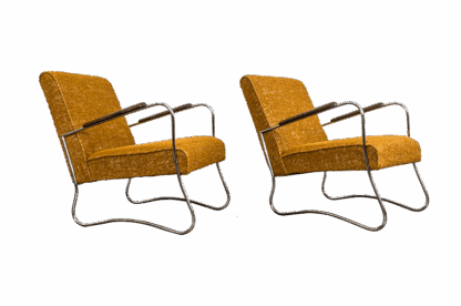 Pair Of Mid Century Armchairs From Fabryka Mebli Wschód Zadziele, 1950s