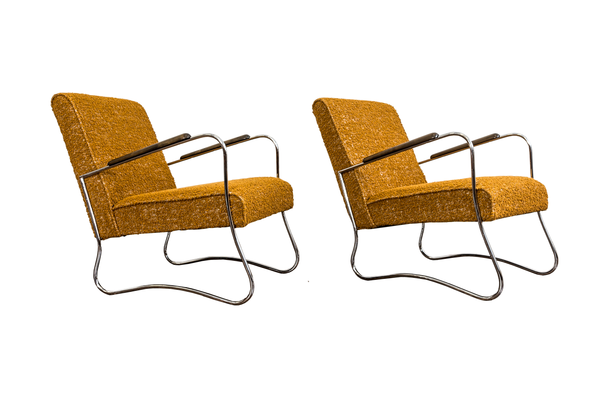 Pair Of Mid Century Armchairs From Fabryka Mebli Wschód Zadziele, 1950s