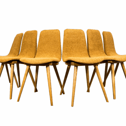 Set Of 6 Chairs Model A 6150 From Zakłady Mebli Giętych – Radomsko (Fameg), 1960s