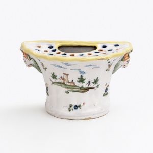 Four 18th Century France Majolica Planters Moustiers and Provence Manufactory