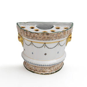 Four 18th Century France Majolica Planters Moustiers and Provence Manufactory