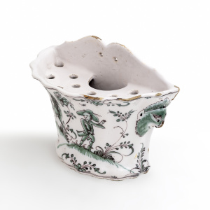 Four 18th Century France Majolica Planters Moustiers and Provence Manufactory