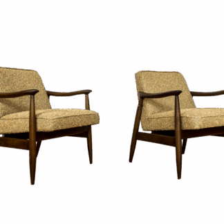 Pair Of Mid Century Modern Gfm 87 Armchairs By Juliusz Kędziorek, in KVADRAT, 1960s