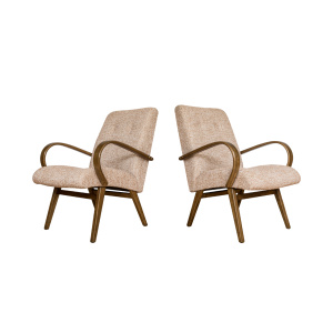 Pair Of Armchairs By Jaroslav šmídek For TON,, Czechoslovakia, 1960's