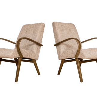 Pair Of Armchairs By Jaroslav šmídek For TON,, Czechoslovakia, 1960's