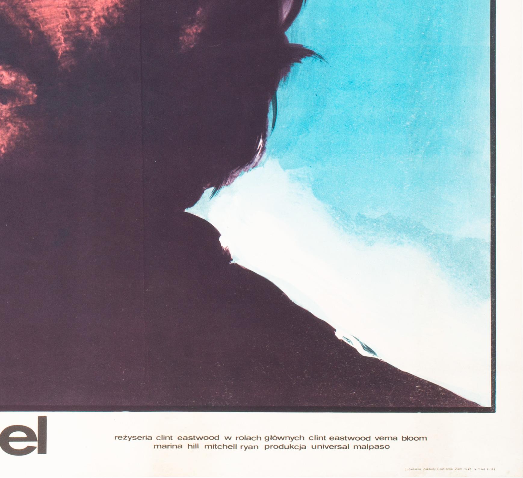 High Plains Drifter 1975 Polish Film Movie Poster, Freudenreich, Clint Eastwood