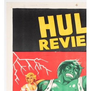 Incredible Hulk 2 Egyptian Film Movie Poster, Linen backed