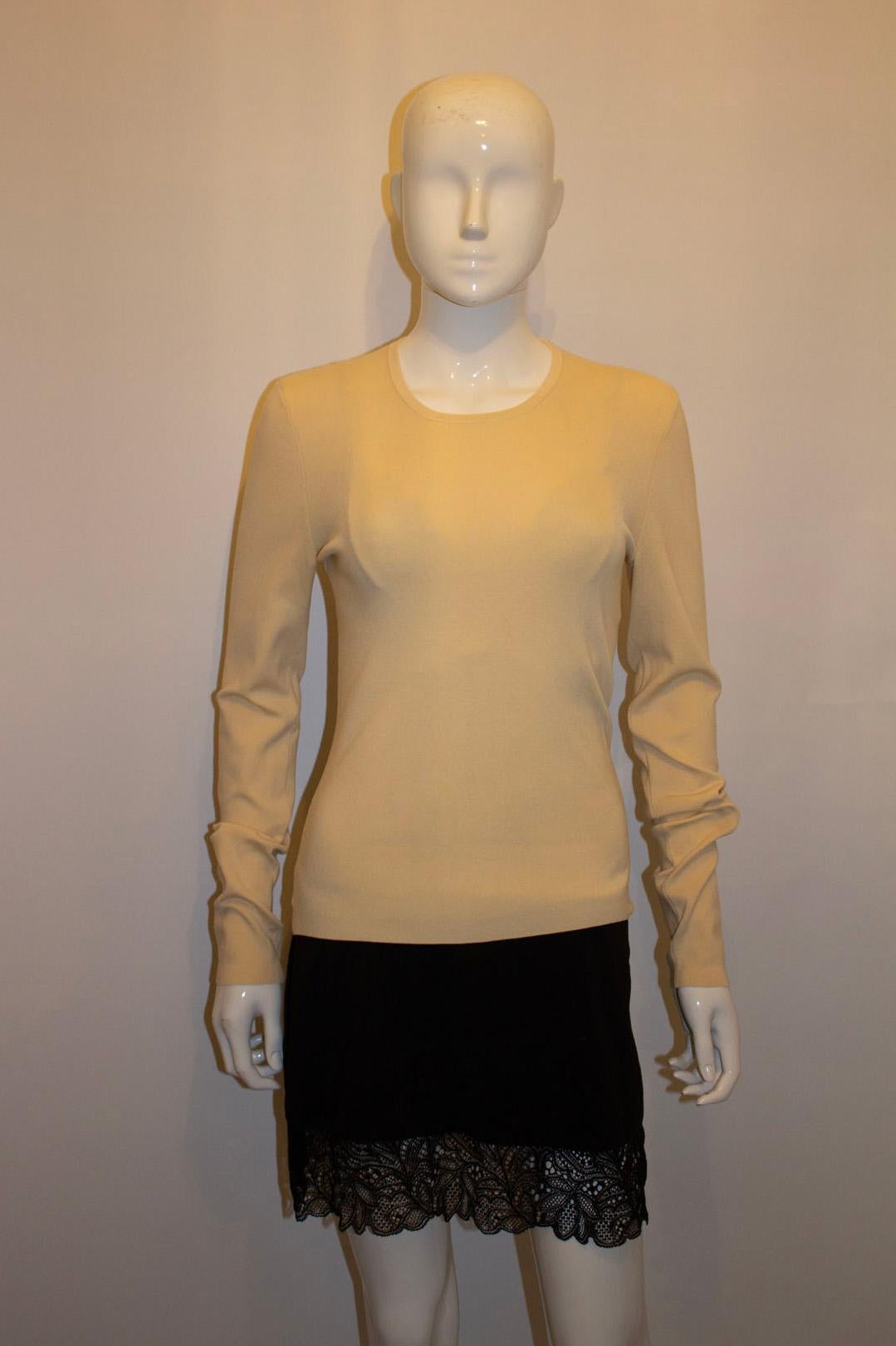 Joseph Ivory Colour Silk Knit Jumper