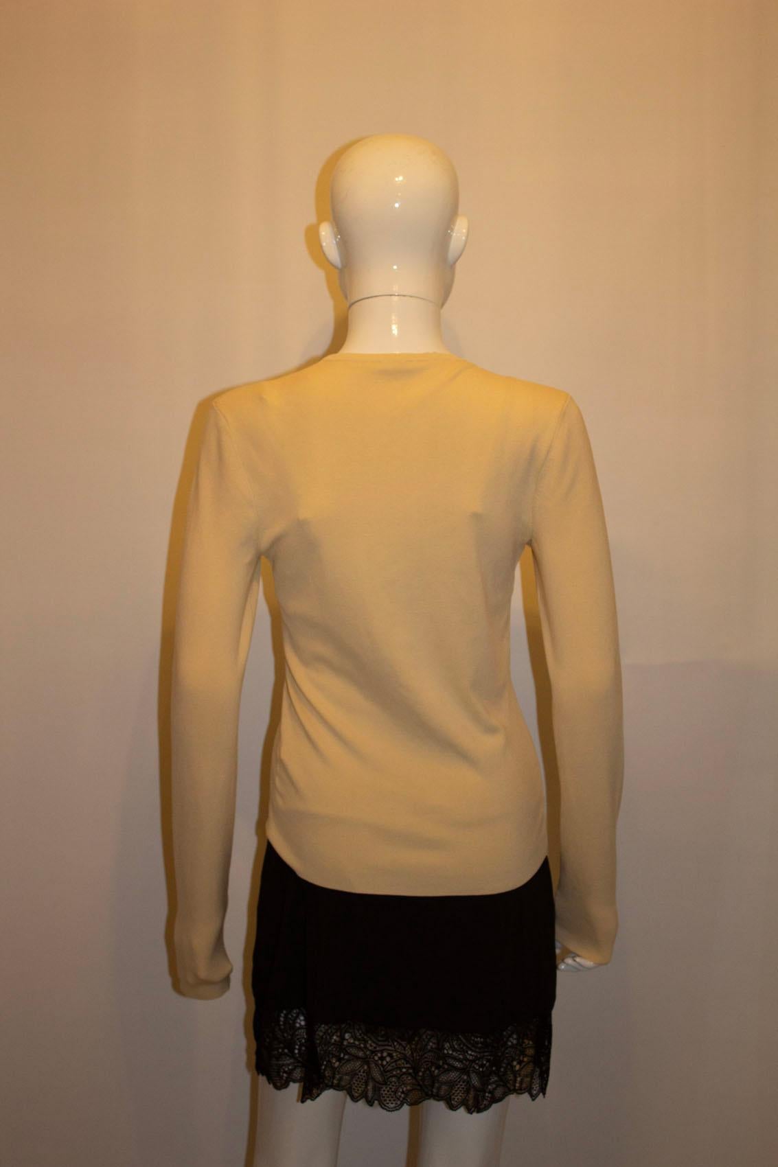 Joseph Ivory Colour Silk Knit Jumper