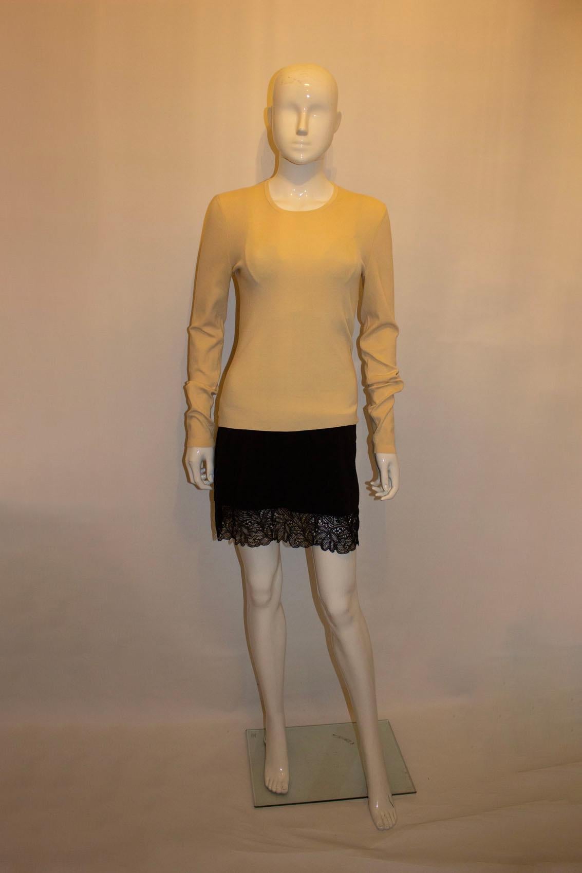 Joseph Ivory Colour Silk Knit Jumper