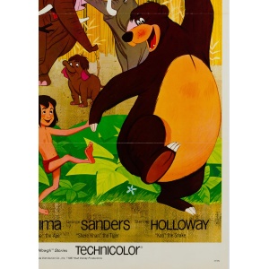 Jungle Book Original US Film Poster, 1967