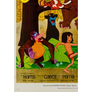 Jungle Book Original US Film Poster, 1967