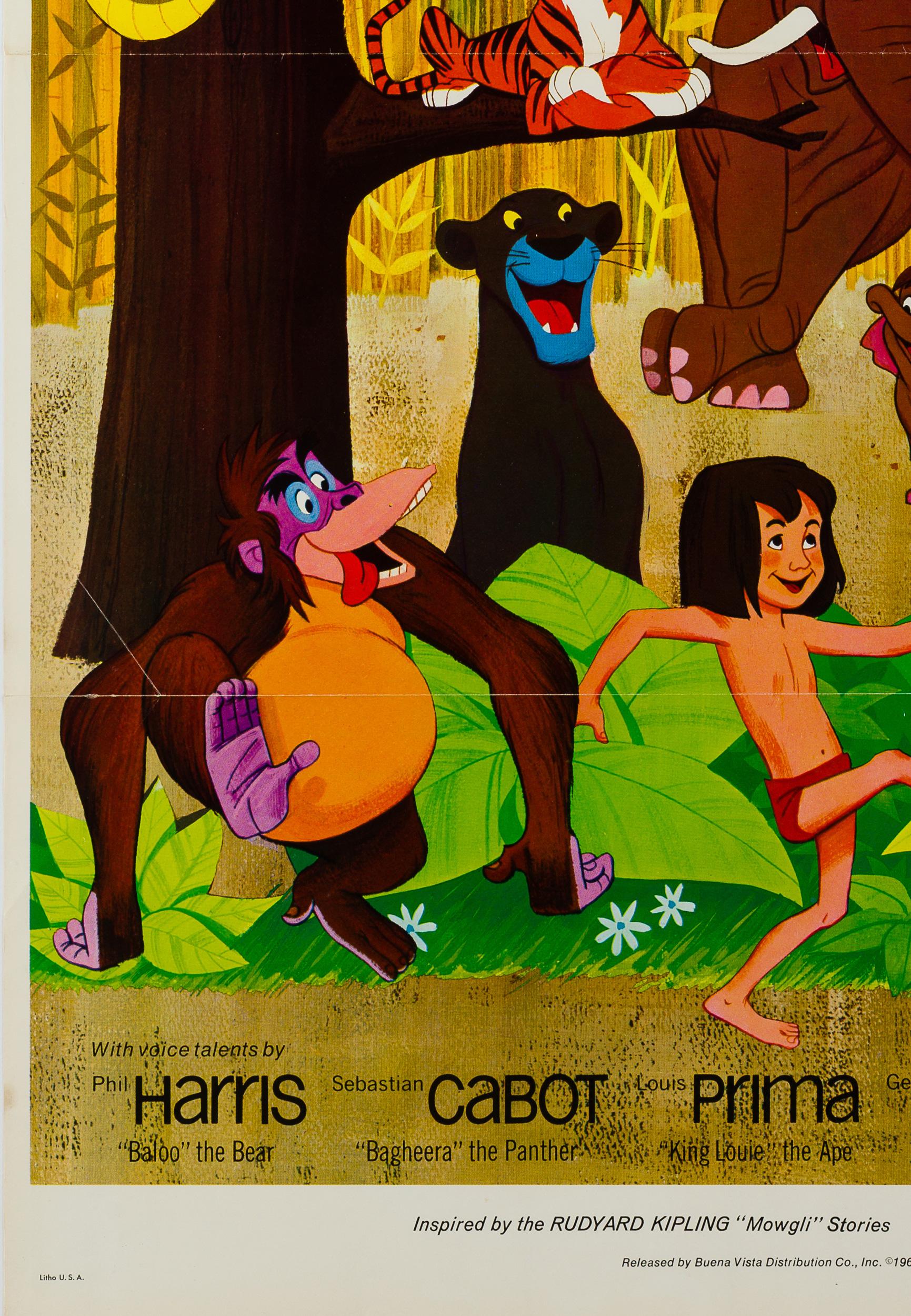 Jungle Book Original US Film Poster, 1967