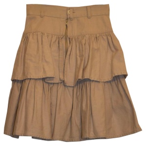 Katherine Hamnett London White Cotton Mini Skirt