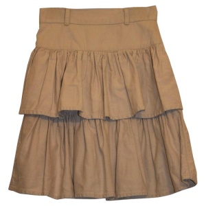 Katherine Hamnett London White Cotton Mini Skirt
