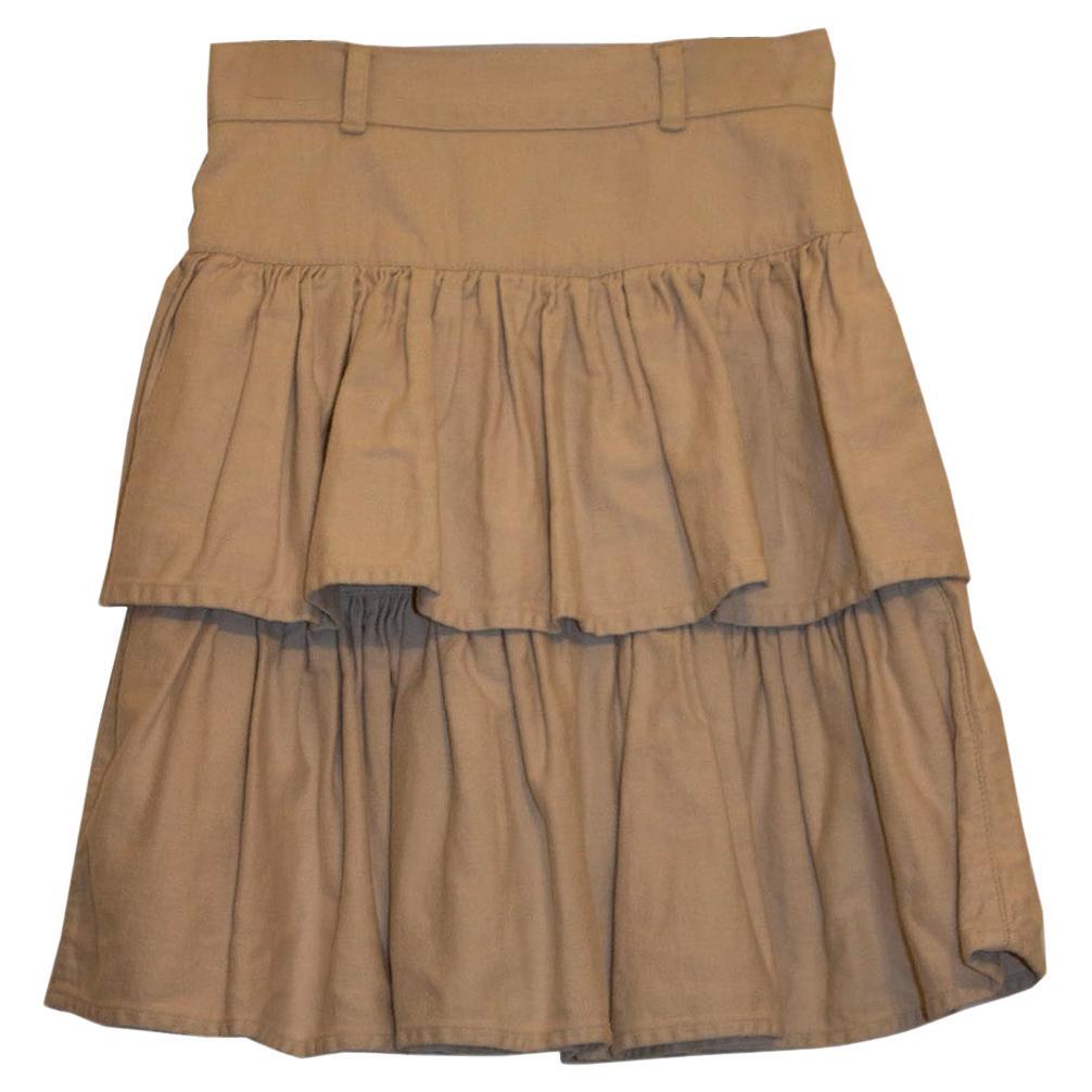 Katherine Hamnett London White Cotton Mini Skirt