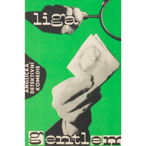 League of Gentlemen Original Czech Film Poster Milan Grygar, 1964