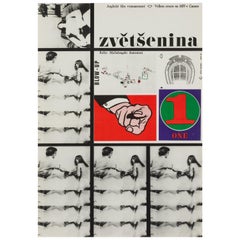 League of Gentlemen Original Czech Film Poster Milan Grygar, 1964