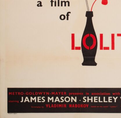 Lolita 1962 UK Quad Film Movie Poster