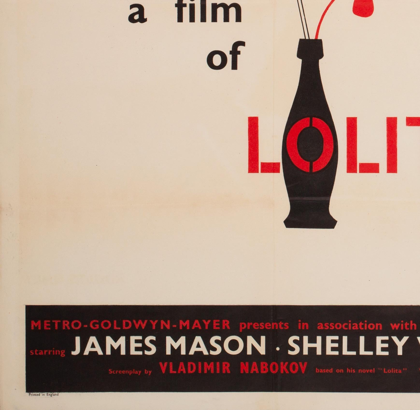 Lolita 1962 UK Quad Film Movie Poster