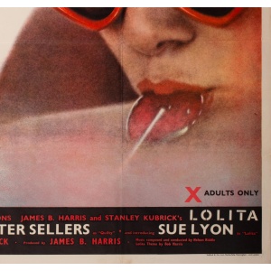 Lolita 1962 UK Quad Film Movie Poster