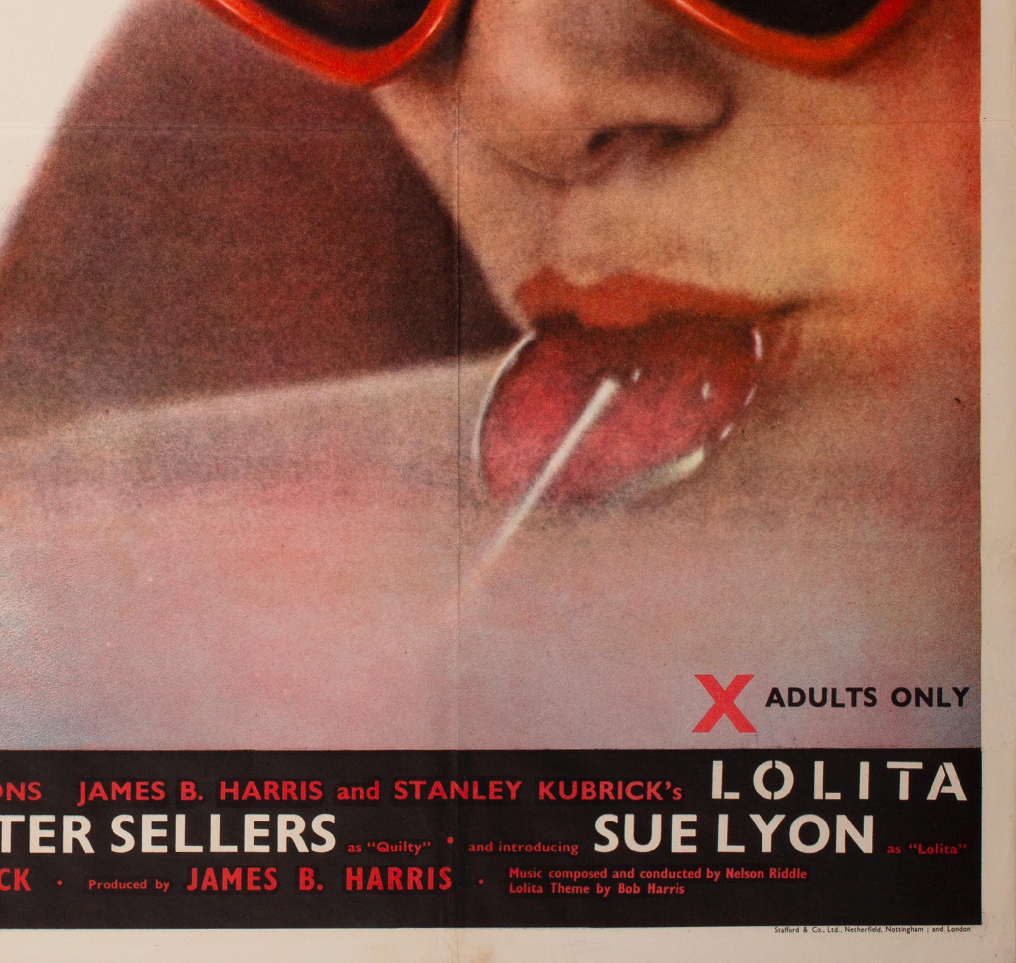 Lolita 1962 UK Quad Film Movie Poster