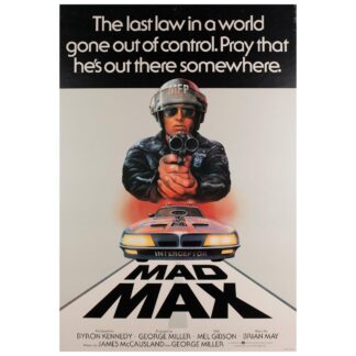 "Mad Max", 1979 UK 1 Sheet Film Poster