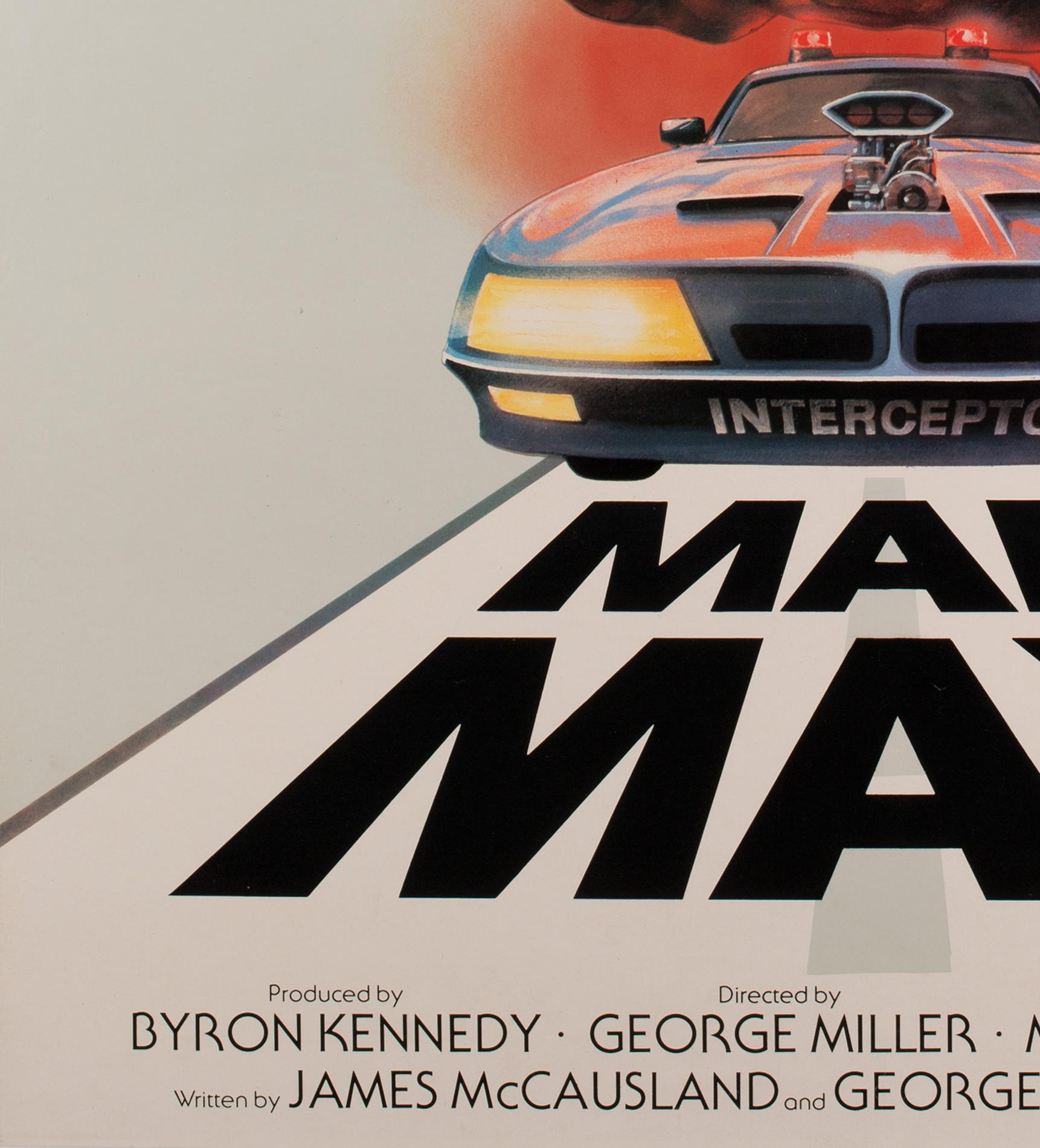 "Mad Max", 1979 UK 1 Sheet Film Poster