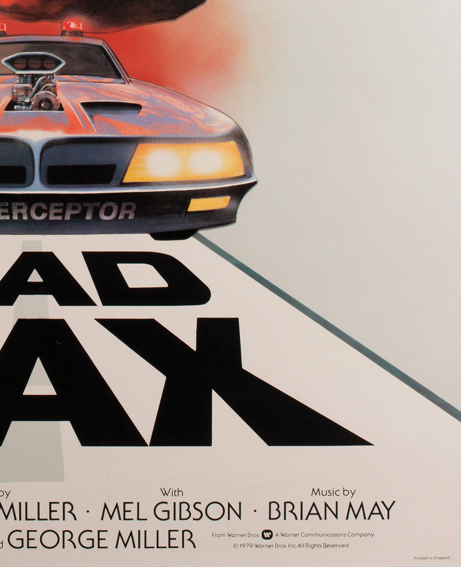 "Mad Max", 1979 UK 1 Sheet Film Poster