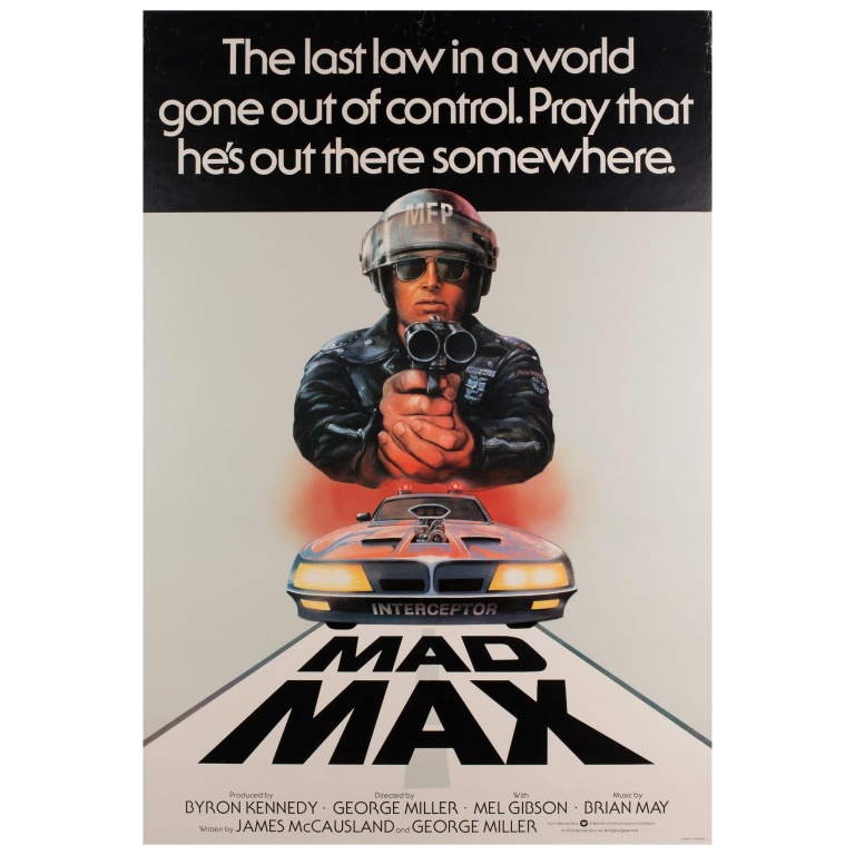 "Mad Max", 1979 UK 1 Sheet Film Poster