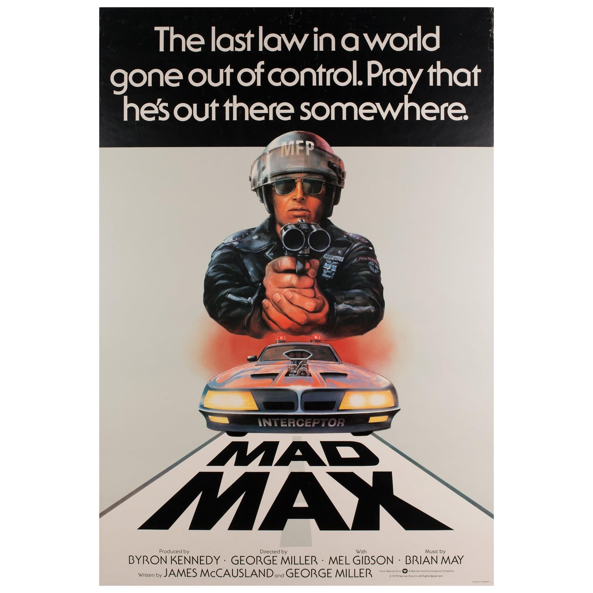 "Mad Max", 1979 UK 1 Sheet Film Poster