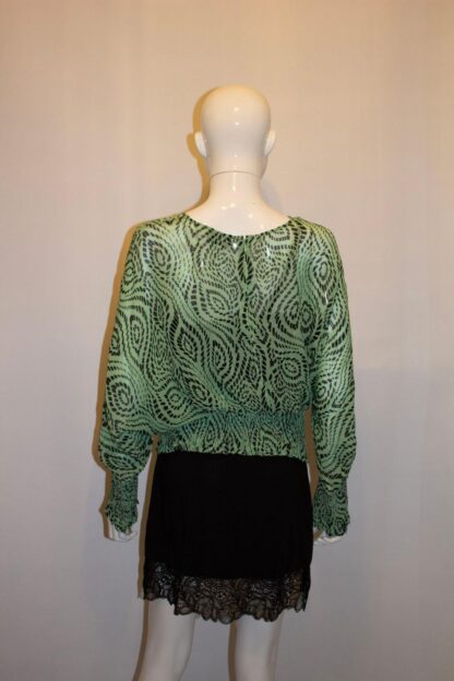 Peppermint Green and Black top by Essential Antwerp
