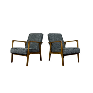 Pair Of 04 B Armchairs, Bydgoskie Furniture Factories 1960's