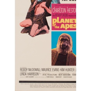 'Planet of the Apes' 1968 US Window Card Film Poster
