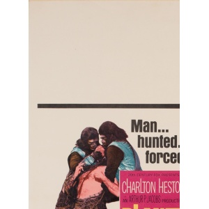 'Planet of the Apes' 1968 US Window Card Film Poster