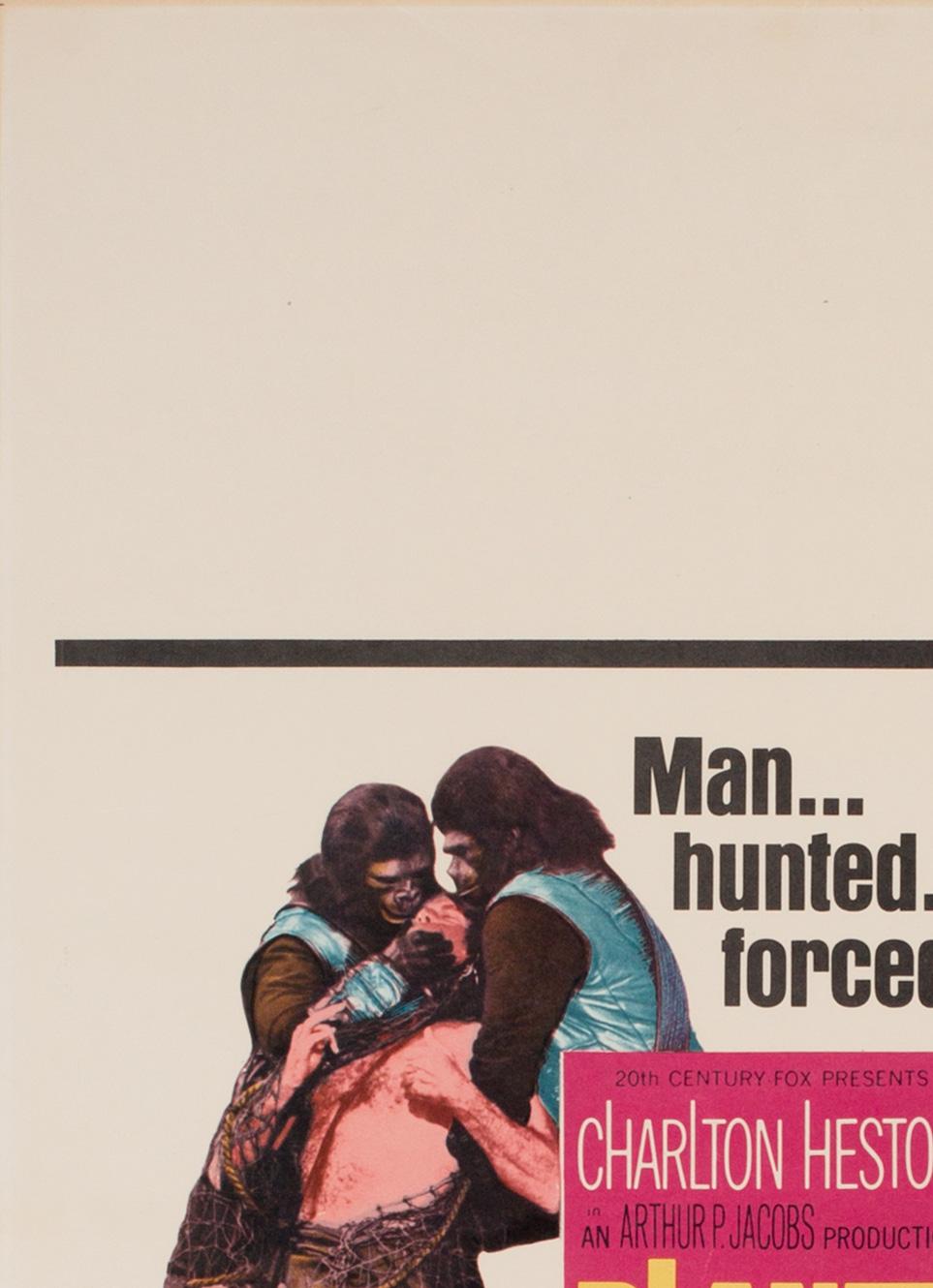 'Planet of the Apes' 1968 US Window Card Film Poster